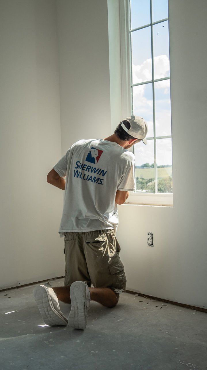 Interior window and trim painting
